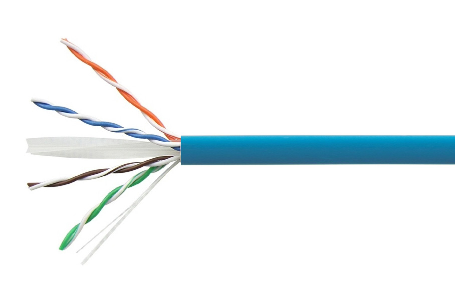 Cat6 U/UTP Cable, 23AWG, OD 6.4mm, CM, BLUE - 305mtr Reel-in-a-box. Price per Reel