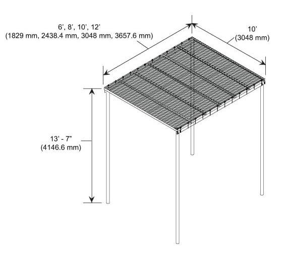 Commscope IC-1012-B | Ice Canopy, 10 ft x 12 ft, four 13 ft