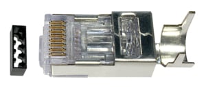 Conector RJ45 Apant. Macho 8 vías Cat.5e cable rígido/flexible Commscope:  6-569530-3